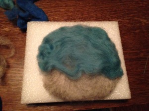 Layering the roving